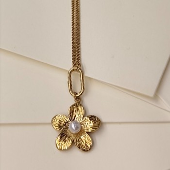 Pearl Flower Necklace 22