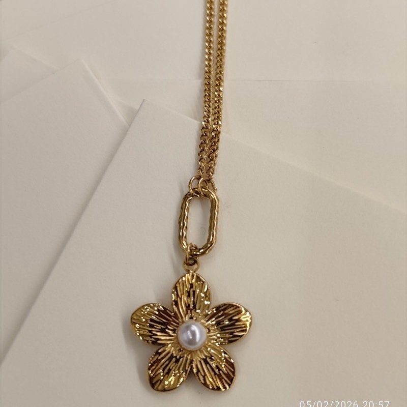Pearl Flower Necklace 22