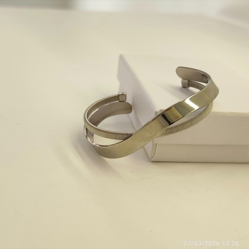 Luxe Cuff  - Βραχιολι απο ανοξειδωτο ατσαλι 0029