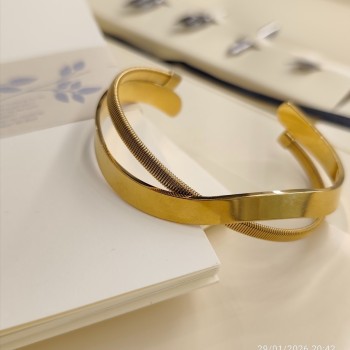 Luxe Cuff  - Βραχιολι απο ανοξειδωτο ατσαλι 0029