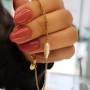 Golden Pearl Chain Bracelet 16