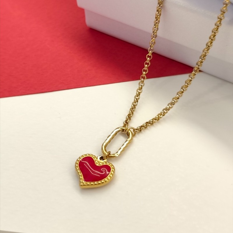 Red Heart Necklace 18