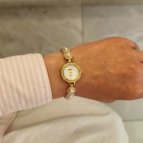 Ρολόι Aqua Zircon Pearl Ανοξείδωτο Ατσάλι 150