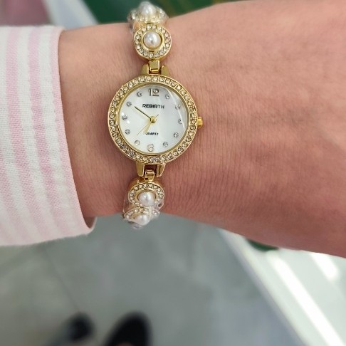 Ρολόι Aqua Zircon Pearl Ανοξείδωτο Ατσάλι 150