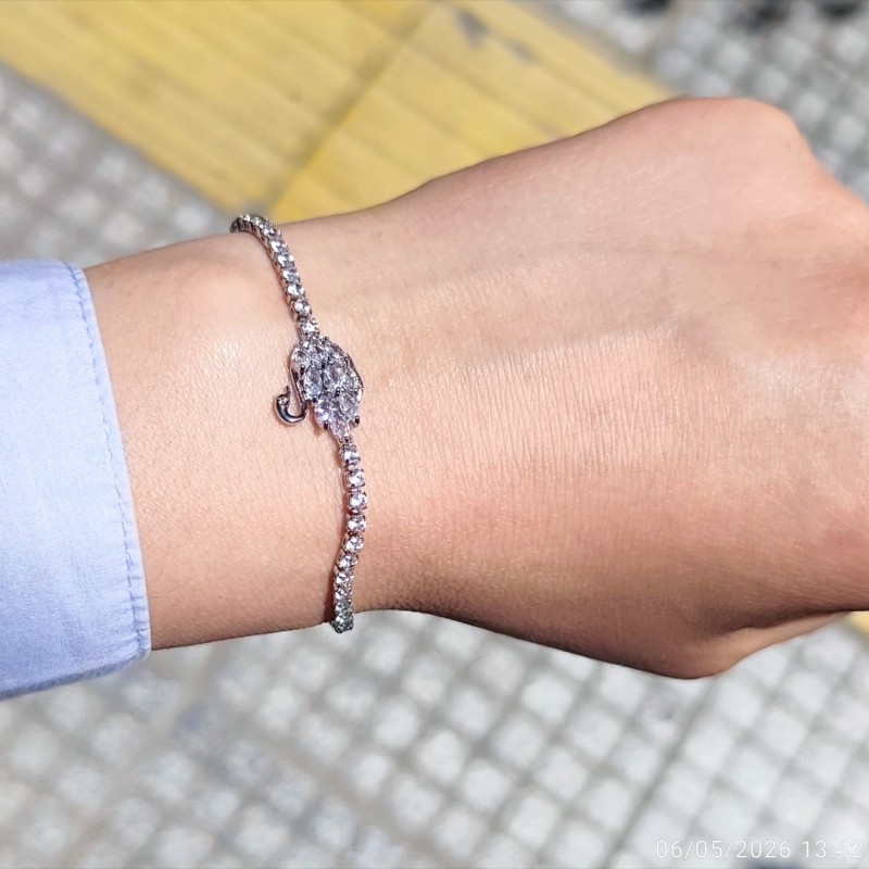 Swan tennis bracelet124
